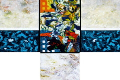Demente Claro (2010-2011) Cecilio Colón Guzmán Acrílico / Cinco Lienzos