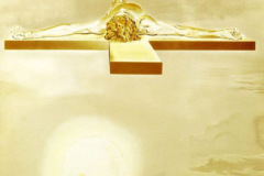 El Cristo de Gala (1980) Salvador Dalí (1904-1985) Litografía 13" x 10"