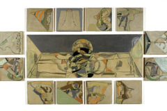 La última cena (1996-2001) Amanda Carmona Bosch Óleo 42"x 104"