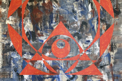 Antonio Navia   Proyexion de Giza,   1974   Acrílico sobre lienzo   62 ½” x 45 ¼” 