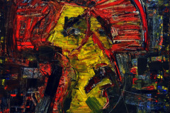 Julio Rosado del Valle (1980) Autorretrato óleo sobre masonite 50 3/8" x 47 1/4" Donación, Colección Reyes-Veray