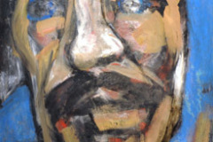 Luis Muñoz Marín Domingo García (1990-1992) óleo sobre masonite 108" x 60" Donación, Domingo García