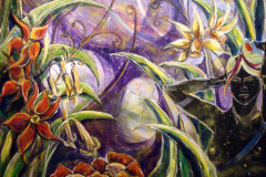 País de maravillas (2008) Nicole Bueso (1981-) Acrílico 50" x 50" Confrontación ecuestre (1998)