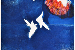 María Emilia Somoza (2004) Feliz encuentro del portafolio Tributo a la Vida Aguafuerte 27" x 24 3/4" Donación, Sucesión María Emilia Somoza