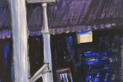 Lillian Mulero (2020) La marquesina Pintura flashe sobre papel 30" x 22"