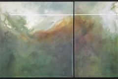 Jaime Romano (2016) Tras la tormenta Acrílico sobre lona (díptico) 30" x 48 1/4"