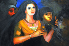 Sagradalia (1970) Carlos Raquel Rivera Acrílico 24" x 30"