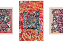 Raquel Quijano Feliciano (2020) Organivirus Grabado en PVC, impreso sobre papel 7" x 5" x 1" | 10" x 6" x 2" | 7" x 5" x 1"