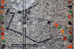 Autorretrato (2015) Antonio Martorell Impresiones sobre fieltro o guata de alfombra 108” x 65”