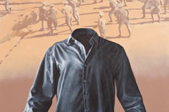 Camisa negra (2011) Rafael Trelles Óleo y acrílico sobre lienzo 72" x 48"