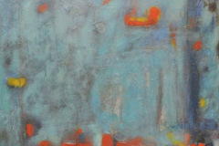 Muro azul (1964) Luis Hernández Cruz Acrílico sobre lienzo 50 1/2" x 42 1/2"