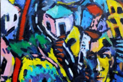 Elucubración (1991) Orlando Vallejo Acrílico 18" x 24"