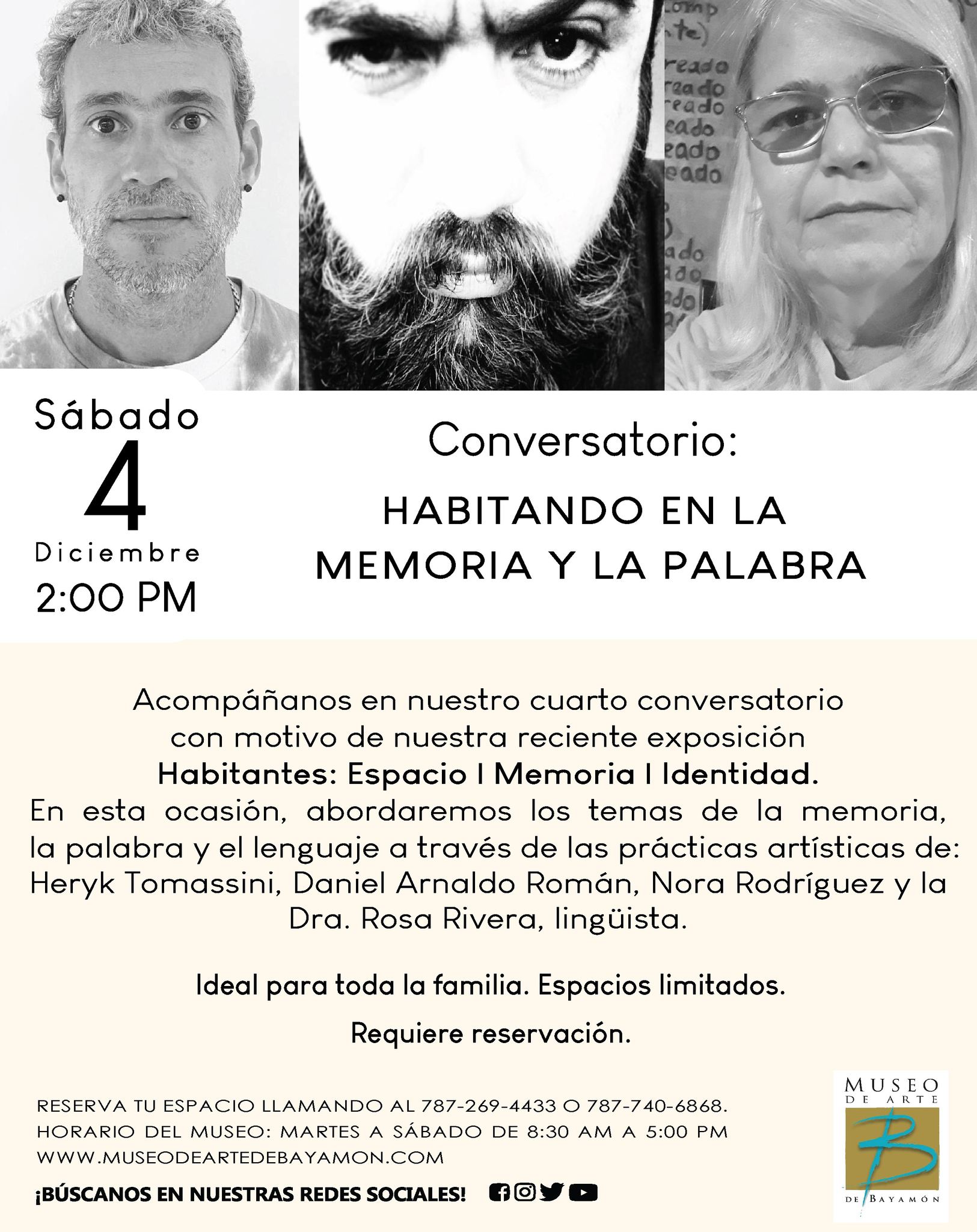 Conversatorio: Habitando en la Memoria y la Palabra