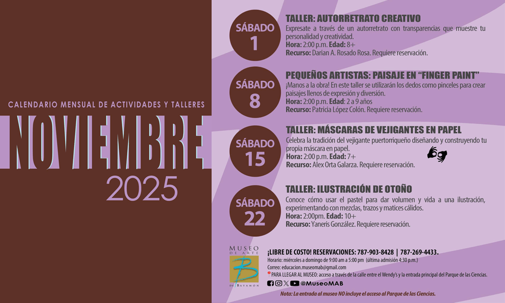 Calendario de Actividades para el Mes de Noviembre