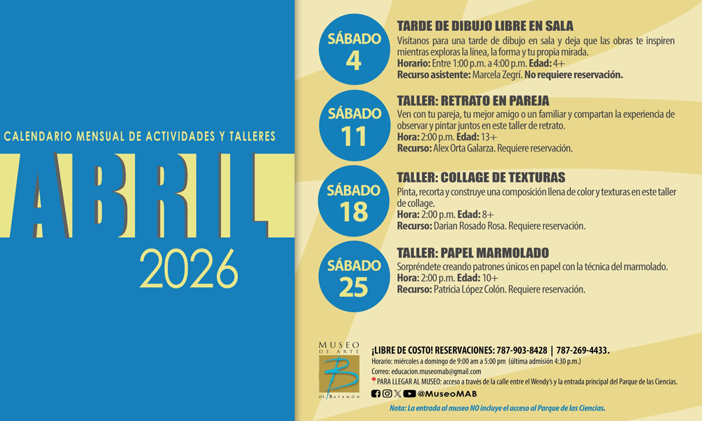 Calendario de Actividades para el Mes de Abril
